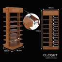 Ver imagem 3 de Sapateira Multiuso Estante Organizadora Closet - Freijó