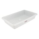 Ver imagem 1 de Bandeja Plástica Branca Grande Retangular 14L Sanremo Casar Travessa para Alimentos