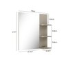 Gabinete Suspenso com Cuba e Espelheira 60cm Nordic  - 6