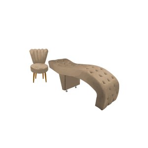 Maca de Maquiagem e Estética Cadeira Alicia Capuccino