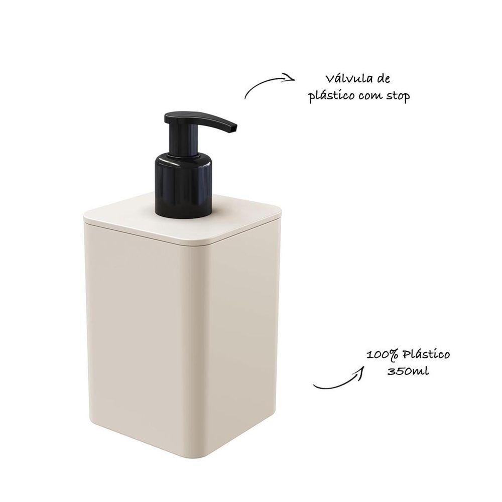 Dispenser para Detergente e Sabonete Líquido 350ml - Stolf Areia - 2