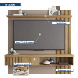 Painel para Tv até 65 Polegadas Safira  - 9