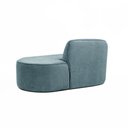 Ver imagem 6 de Sofá Eron Orgânico 3 Lugares 180cm Braço Dir. Bouclé Azul Claro - Nexta Casa