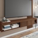Ver imagem 7 de Painel Ripado para TV até 65 Polegadas 180CMX183CM Moon Marrom