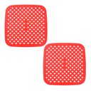 Ver imagem 1 de Kit 2 Tapetes Airfyer Protetor Silicone Antiaderente 18cm