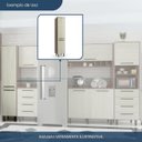 Ver mais imagens de Paneleiro 2 Portas Evolution Plus Marrom/Tannat/Legno Crema