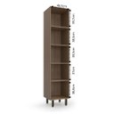 Ver imagem 3 de Paneleiro 2 Portas Evolution Plus Marrom/Tannat/Legno Crema