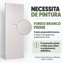 Ver imagem 6 de Porta de Correr Branco Prime com Kit Alumínio Preto - 210x80