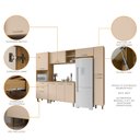 Ver imagem 3 de Cozinha Completa Luna 5 Peças Carvalho Off White