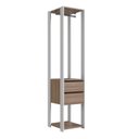 Ver imagem 2 de Módulo para Closet com Gavetas e Cabideiro 183x45x40cm Branco/Montana