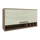 Ver imagem 1 de Armário Aéreo para Cozinha 1 Porta Basculante Evolution Plus Marrom/Tannat/Legno Crema