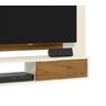 Painel para TV até 50 Polegadas Stella com Nicho - beemóveis - Offwhite/Freijó - 3