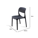 Ver imagem 4 de Conjunto Sala de Jantar Mesa Aida 180cm Mdf com Vidro com 6 Cadeiras Zoe Moderna Mobília