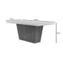 Ver imagem 3 de Conjunto Sala de Jantar Mesa Aida 180cm Mdf com Vidro com 6 Cadeiras Zoe Moderna Mobília