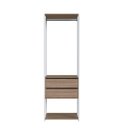 Ver imagem 2 de Módulo para Closet com Gavetas e Cabideiro 183x45x60cm Branco/Montana
