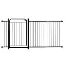 Ver imagem 1 de Grade Proteção Segurança Portão Pet 80cm Preto Bebê Cão com Extensor 2 de 40cm e 1 de 10cm Itagold
