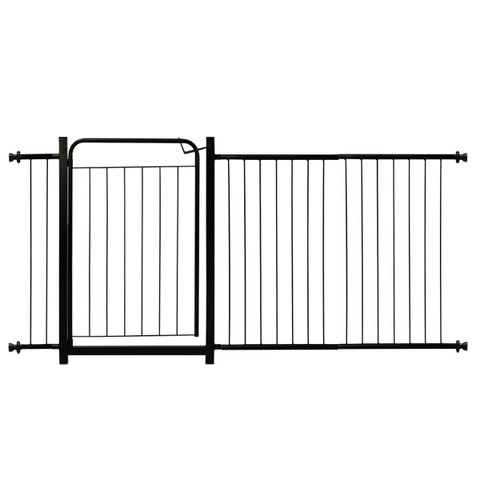 Grade Proteção Segurança Portão Pet 80cm Preto Bebê Cão com Extensor 2 de 40cm e 1 de 10cm Itagold