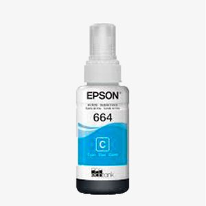 Tinta Epson T664220al T664220 T664 Ciano | L200 L396 L110 L355 L555 L455 L365 L220 | 70ml - Cartucho