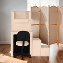Ver imagem 2 de Kit Pedicure Cadeira Poltrona Escada Completo Corano Bege
