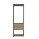 Ver imagem 3 de Módulo para Closet com Gavetas e Cabideiro 183x45x60cm Preto/Montana