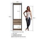Ver imagem 4 de Módulo para Closet com Gavetas e Cabideiro 183x45x60cm Preto/Montana