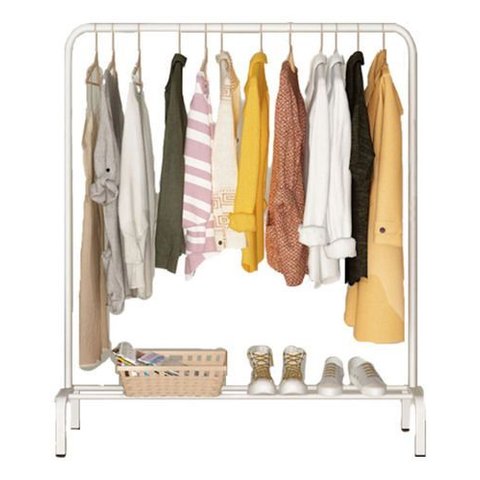 Cabideiro Roupas Arara de Roupas Loja/quarto Sapateira:branco