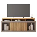 Ver imagem 3 de Rack para TV até 75 Polegadas MDF 180cm Valença Caemmun Marrom Buriti/Fendi