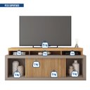 Ver imagem 7 de Rack para TV até 75 Polegadas MDF 180cm Valença Caemmun Marrom
