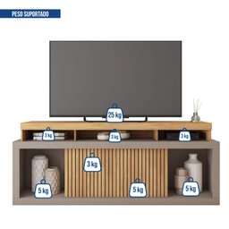 Rack para TV até 75 Polegadas Valença Caemmun - 7