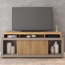 Ver imagem 1 de Rack para TV até 75 Polegadas MDF 180cm Valença Caemmun Marrom