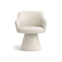 Ver imagem 5 de Cadeira de Mesa de Jantar Jade Base Cone Giratória Corano Off White - Nexta Casa