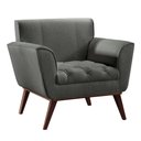 Ver imagem 1 de Poltrona Lyz Luxo Madeira Maciça Castellar Móbile Linho Cinza