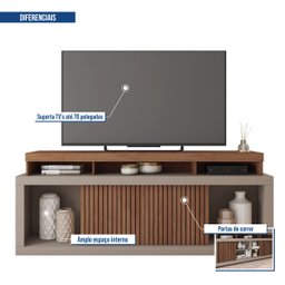 Rack para TV até 75 Polegadas Valença Caemmun - 6