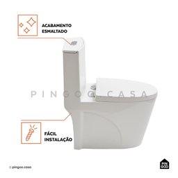 Vaso Sanitário Monobloco Painita Pingoo.casa - Branco - 4