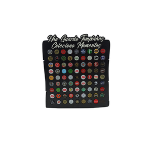 Porta Tampinhas - Não Guardo Tampinhas Coleciono Momentos 80 Branco