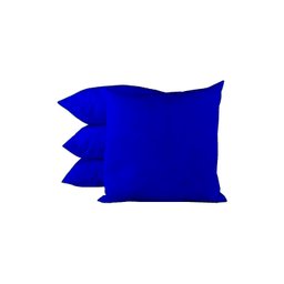 Almofadas Quadradas Decorativas Oxford Happy Line 40x40 Pacote com 4 - Azul - 1