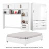 Guarda Roupa Casal Modulado Sevilha 4 e 2 Portas 8 Gavetas com Cama Casal Carioca Móveis - 1