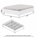 Ver imagem 5 de Guarda Roupa Casal Modulado Sevilha 4 e 2 Portas 8 Gavetas com Cama Casal Carioca Móveis