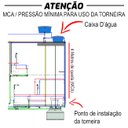 Ver imagem 4 de Torneira Lavatório Del Metais Mesa 2190 C40 Bica Alta Cromada