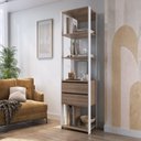 Ver imagem 1 de Módulo para Closet com Prateleiras e Gavetas 183x45x60cm Montana Marrom/Branco