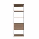 Ver imagem 3 de Módulo para Closet com Prateleiras e Gavetas 183x45x60cm Montana Marrom/Branco