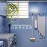 Adesivo de Parede Guia para Lavanderia com Instruções Decoração Máquina - 1