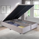Ver imagem 1 de Cama Box Baú Casal Bipartido 138x188x42cm Suede com Pistão a Gás