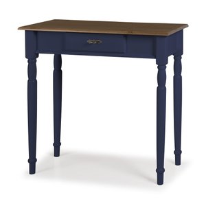 Aparador para Sala em Madeira Maciça 1 Gavetas 634 Linz Móveis - Azul Petróleo/imbuia Glazer
