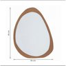 Espelho Emoldurado Gringa 84x64cm Orgânico E2G Design - 3