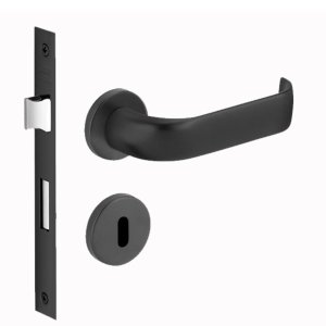 Fechadura Imab Duna Preto Fosco Máquina 40mm Externa