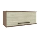 Ver imagem 1 de Armário Geladeira 1 Porta Basculante Evolution Plus Marrom/Tannat/Legno Crema
