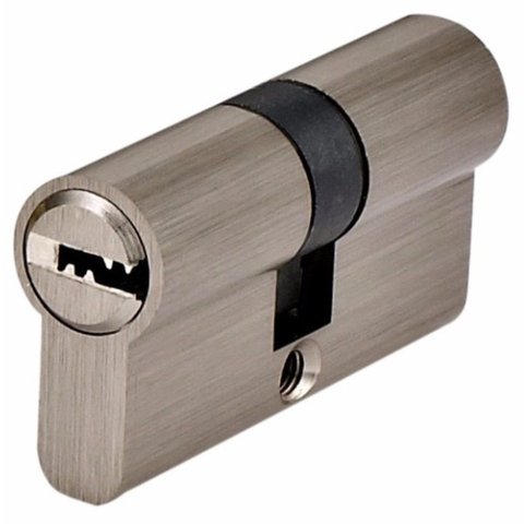 Fechadura 4 Pinos Multiponto C/ Maçaneta Inox Cilindro 90mm