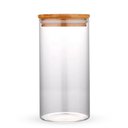 Ver imagem 1 de Pote Hermético Tampa de Bambu para Alimentos Condimentos Temperos Grande 1,1l