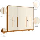 Ver imagem 2 de Armário de Quarto 6 Portas Organizador